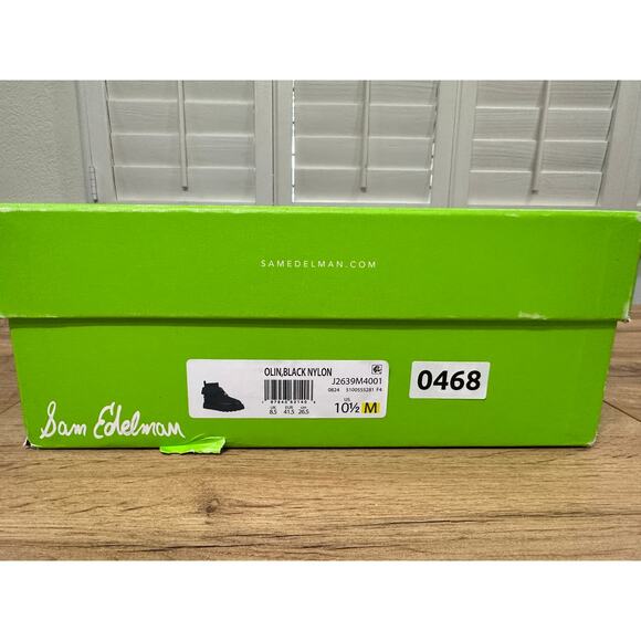 Sam Edelman Olin Lug Sole Bootie Black Nylon Sz 10.5 NIB Stylish Foldover Cuff - Picture 16 of 16